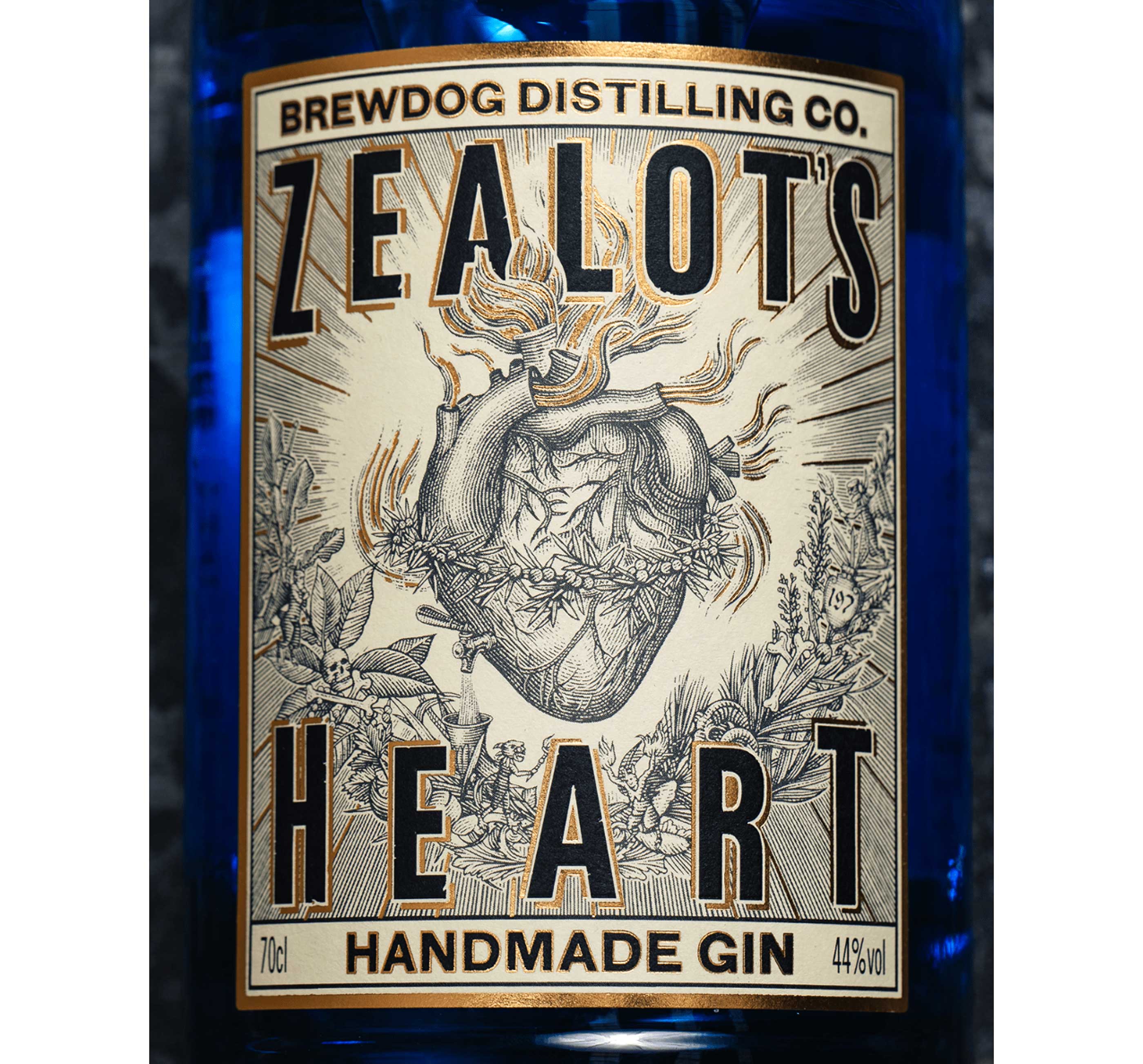Zealot’s Heart Label Illustrated by Steven Noble