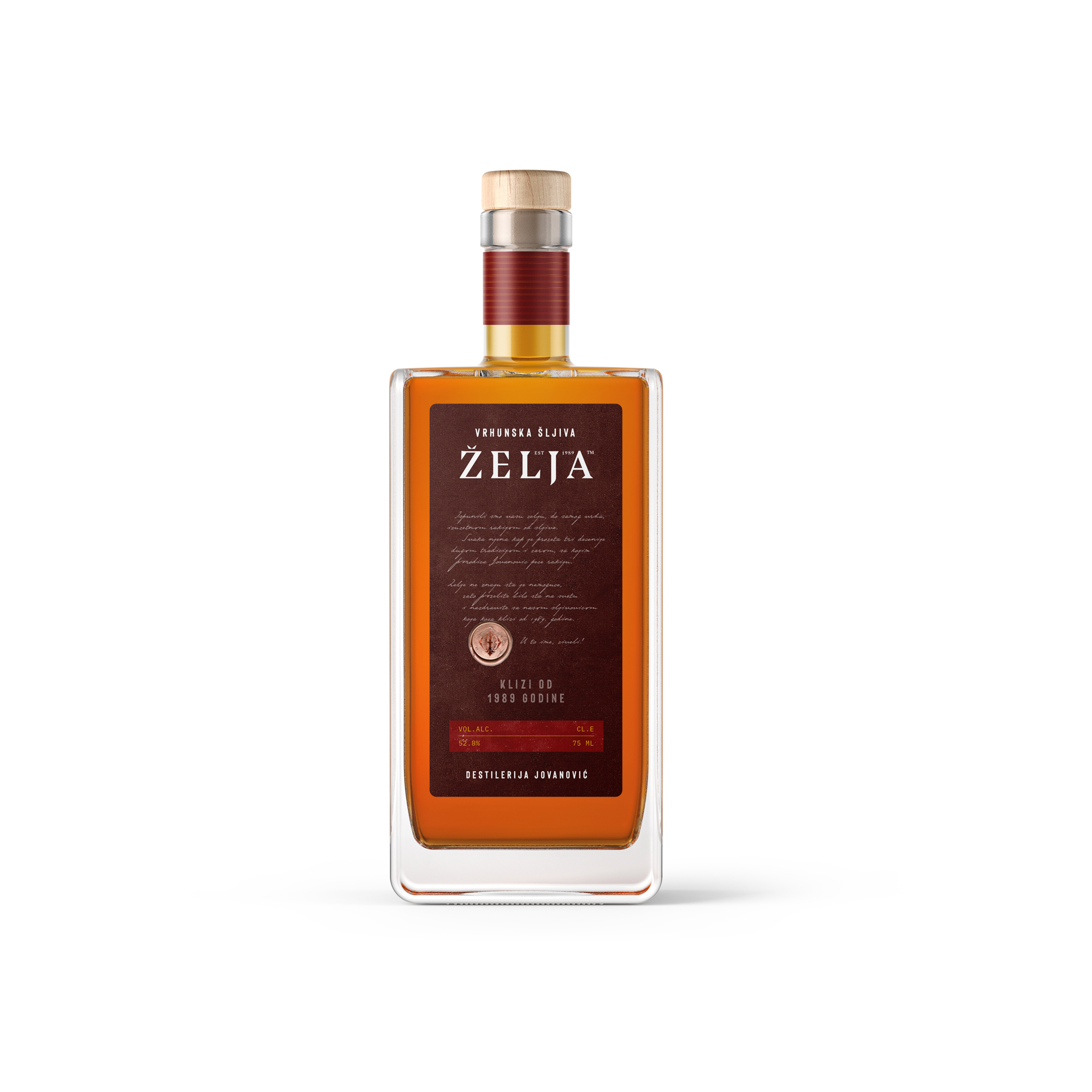 Identity and Packaging Design for New Brandy Zelja by IMVD