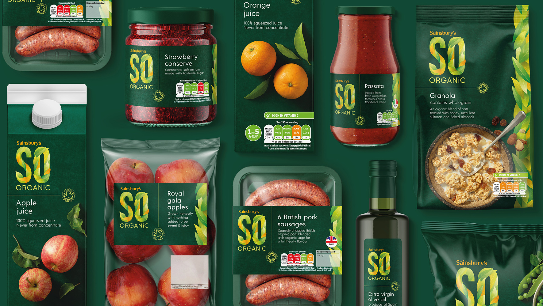 BrandMe Create New Look for Sainsbury’s SO Organic Range