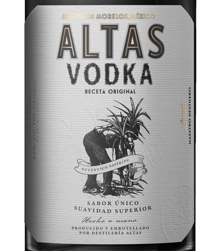 New Altas Vodka Label Designed for Mexico by Sinner Studio Design
