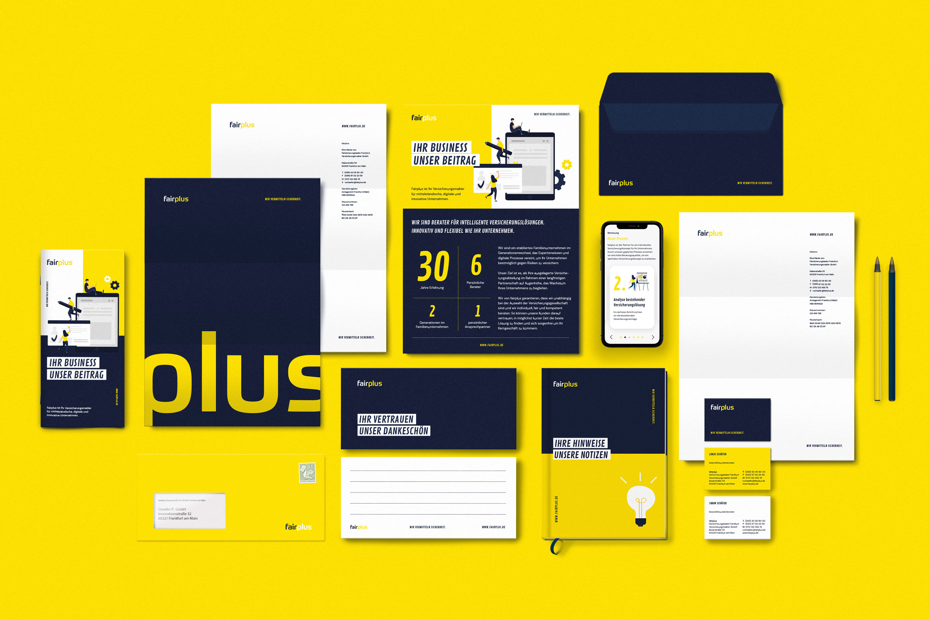 Brand Design for Tech-Insurance Consulting Company Fairplus by New Office