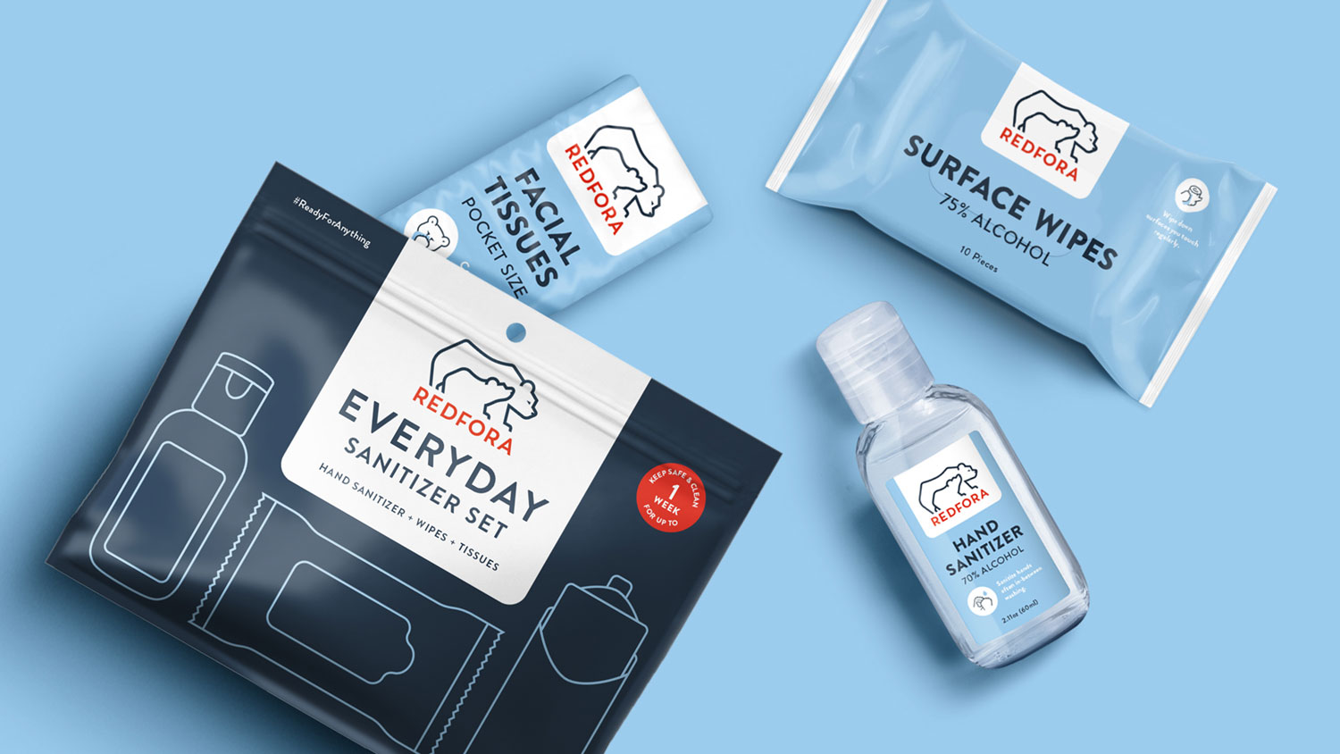 Deuce Studio Creates New Packaging Design For Everyday Sanitizer Set