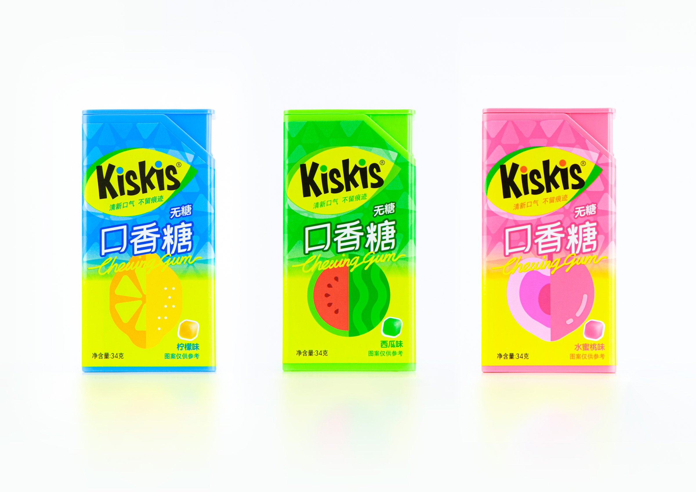 Packaging Design for KisKis Chewing Gum 2.0 by Box Brand Design