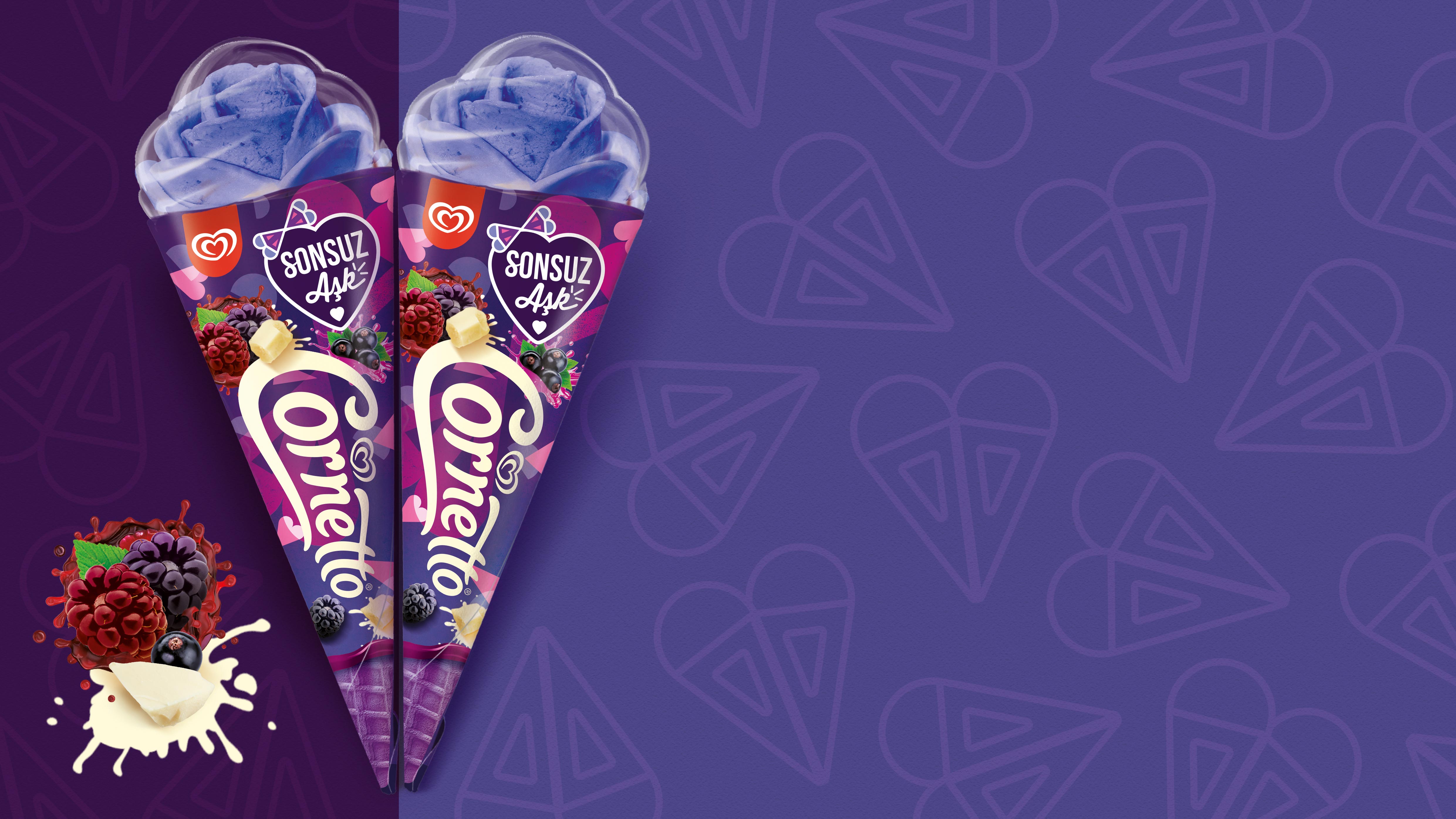 Cornetto love rose