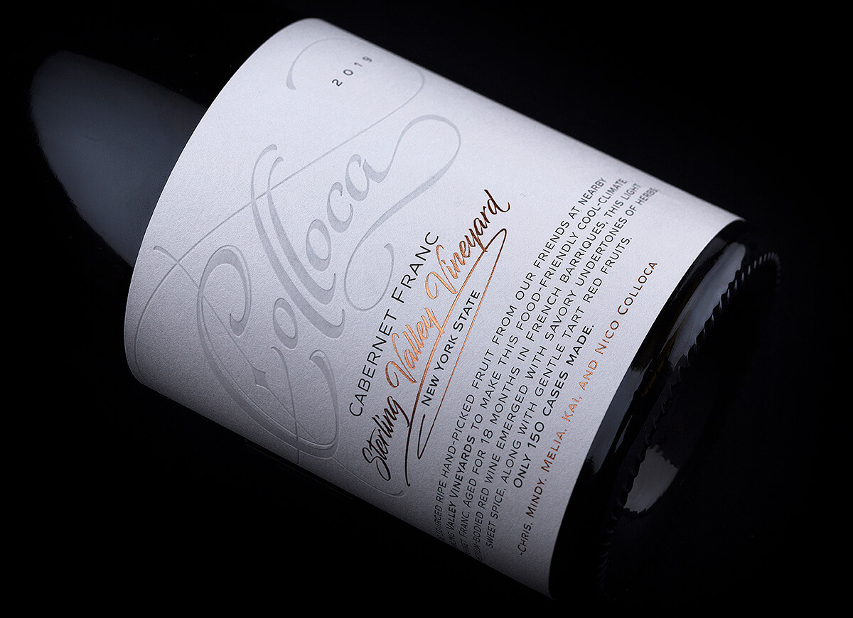 Next Level Design for Colloca Winery by the Labelmaker