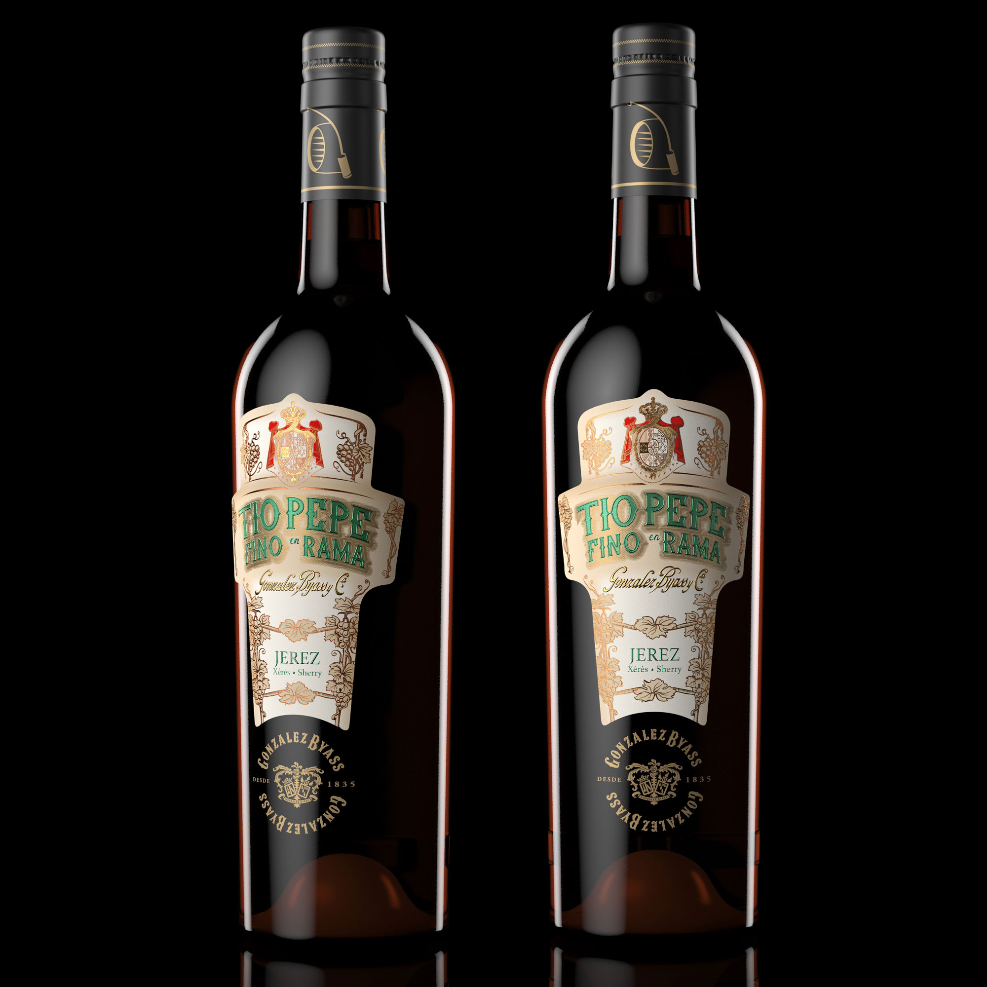 Hugo Zapata Studio Create Wine Label for Tio Pepe en Rama 2021 11th Edition