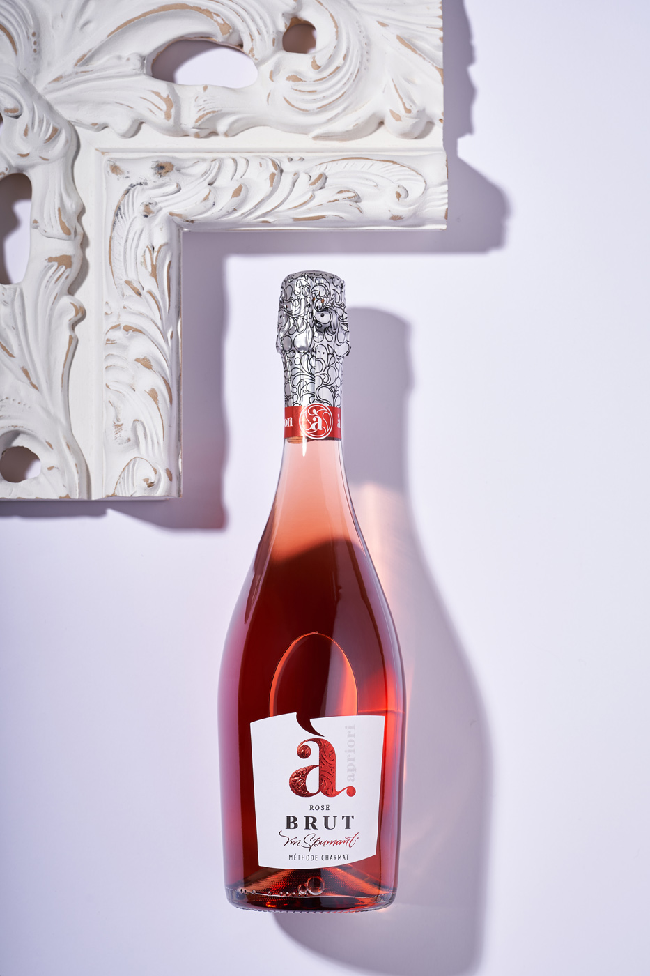 43oz Design Studio Created Apriori Brut Sparkling Wine Label Redesign