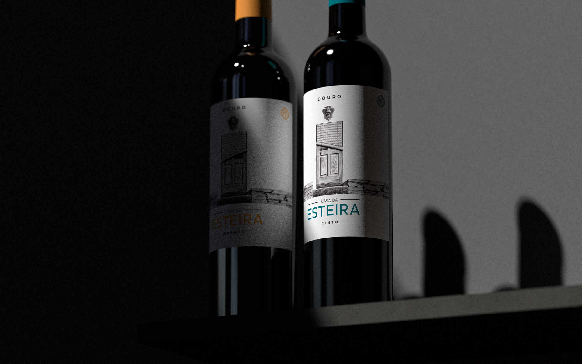 Esteira Wine Label Design by Bisarro Studio