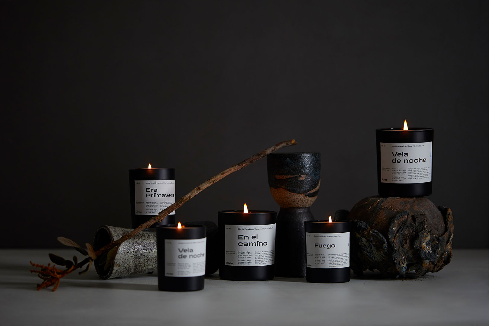 Branding and Packaging Design for Arde Candles