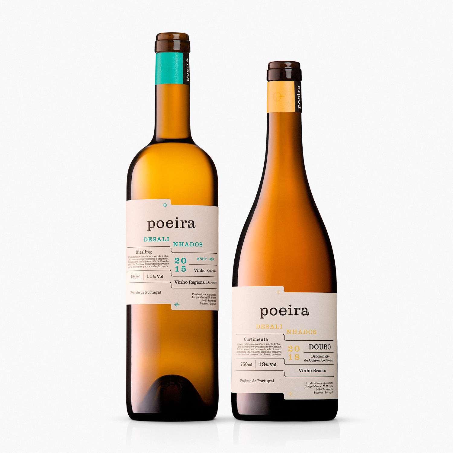 Poeira Desalinhados Label Design by Bisarro Studio