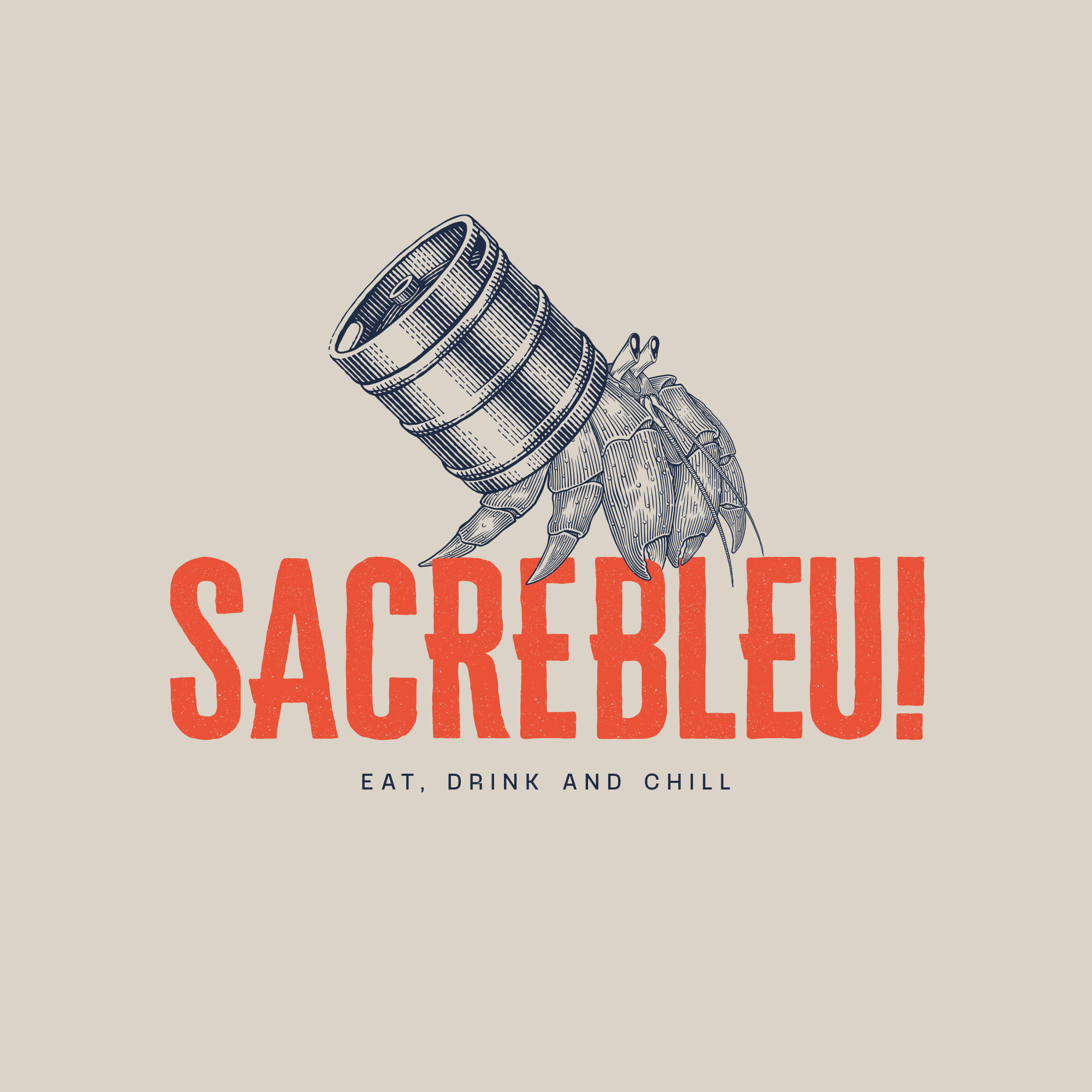 Sacrebleu Bar Branding by Buckwild