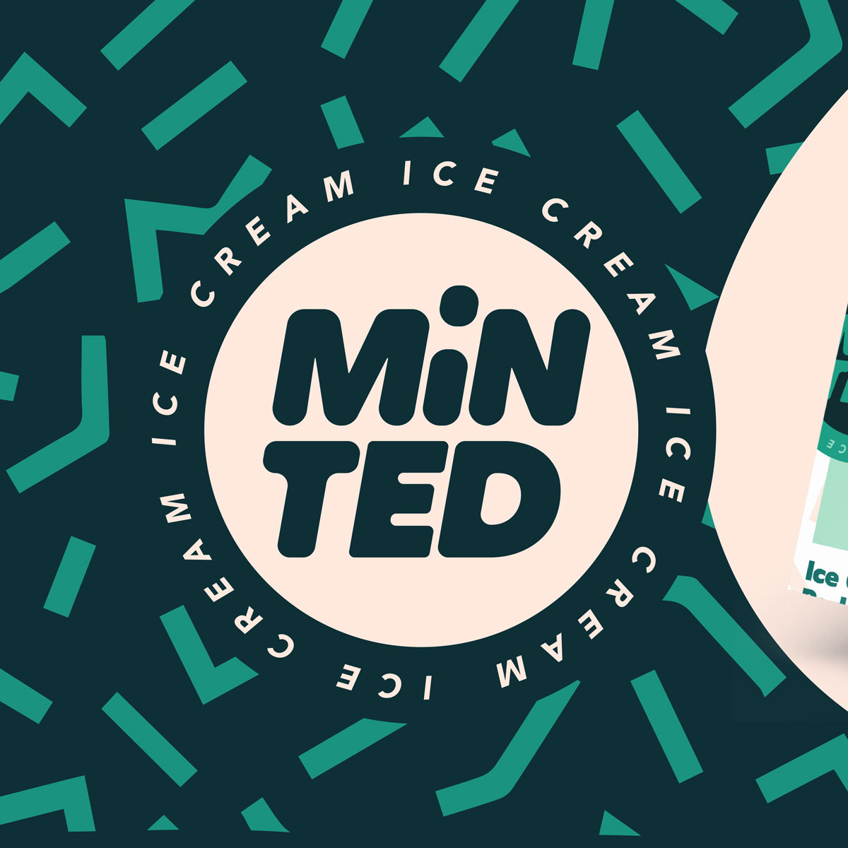 13 Thirteen Design Created Minted Ice Cream Branding