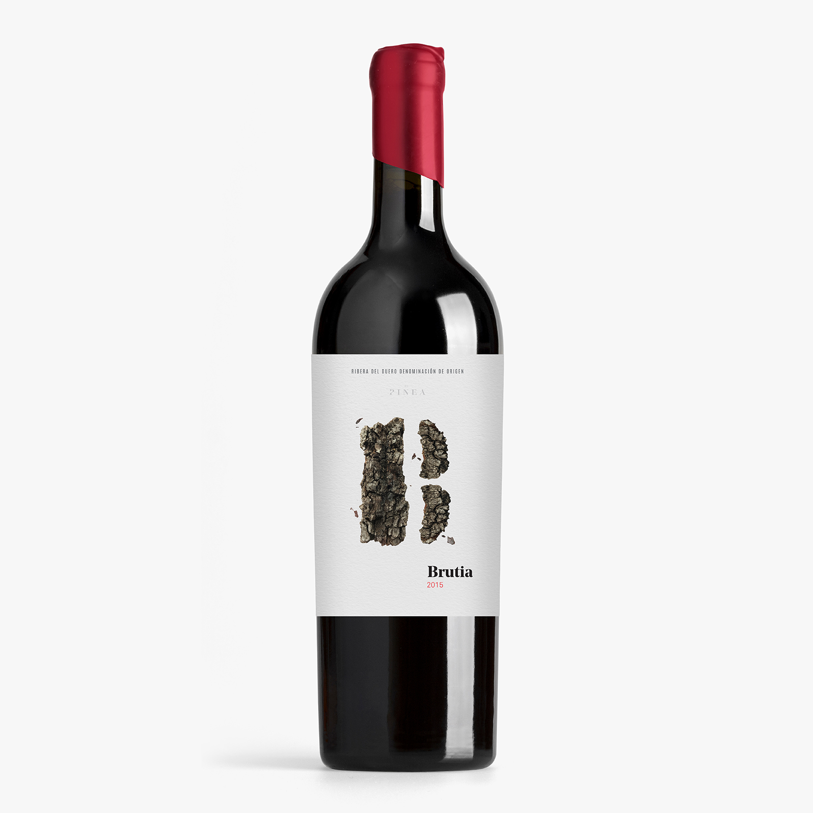 Brutia 2015 Wine Label Designed by Miguel Diez Estudio de Diseño