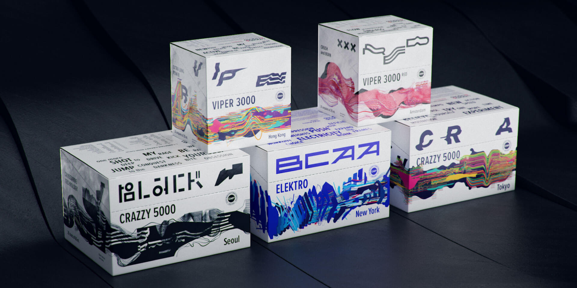 Packaging Design for New Flavors of Liquid & Liquid Sports Supplements