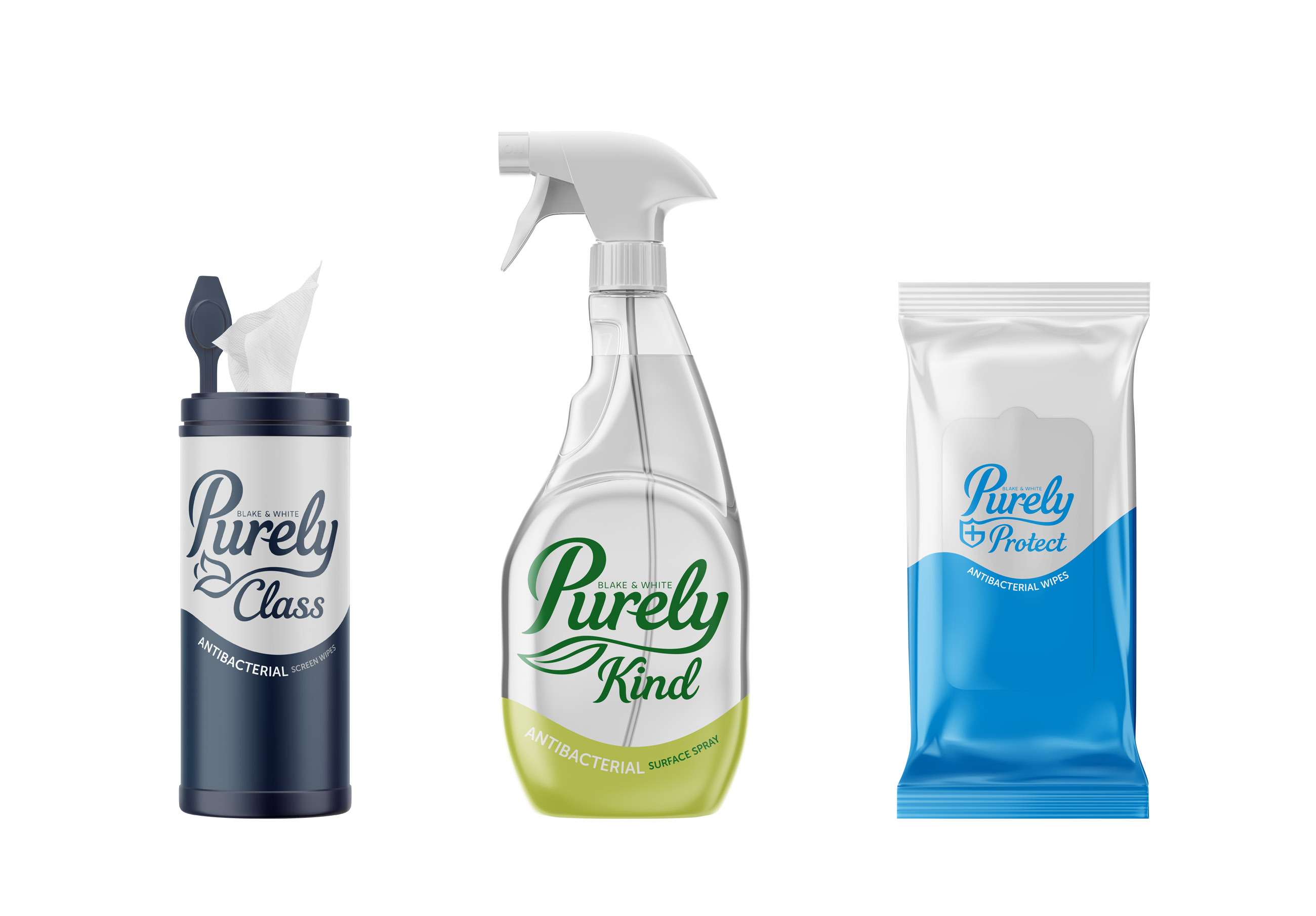 Packaging and Brand Design for Purely Janitorial Products by Pencil Studio