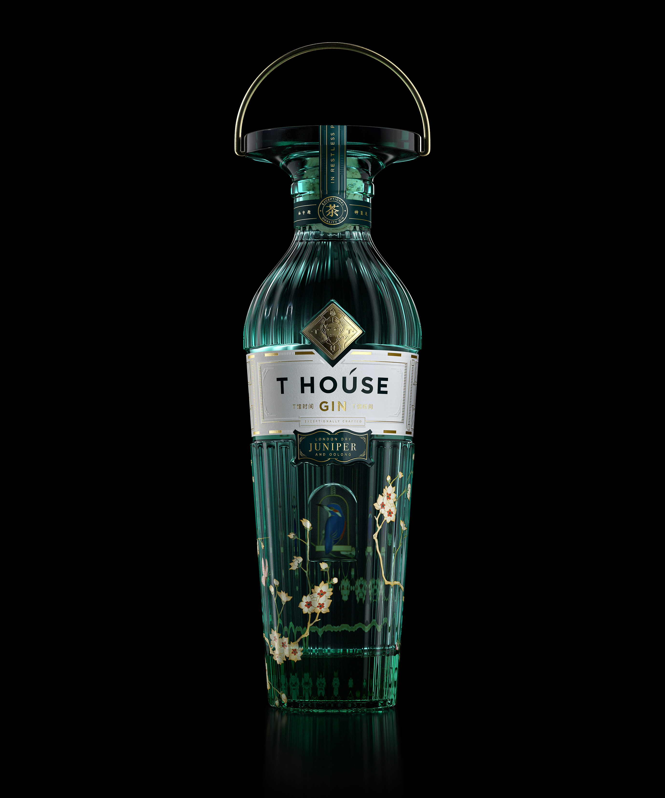 T House Gin, a Super Premium Spirit Designed by Intertype Studio