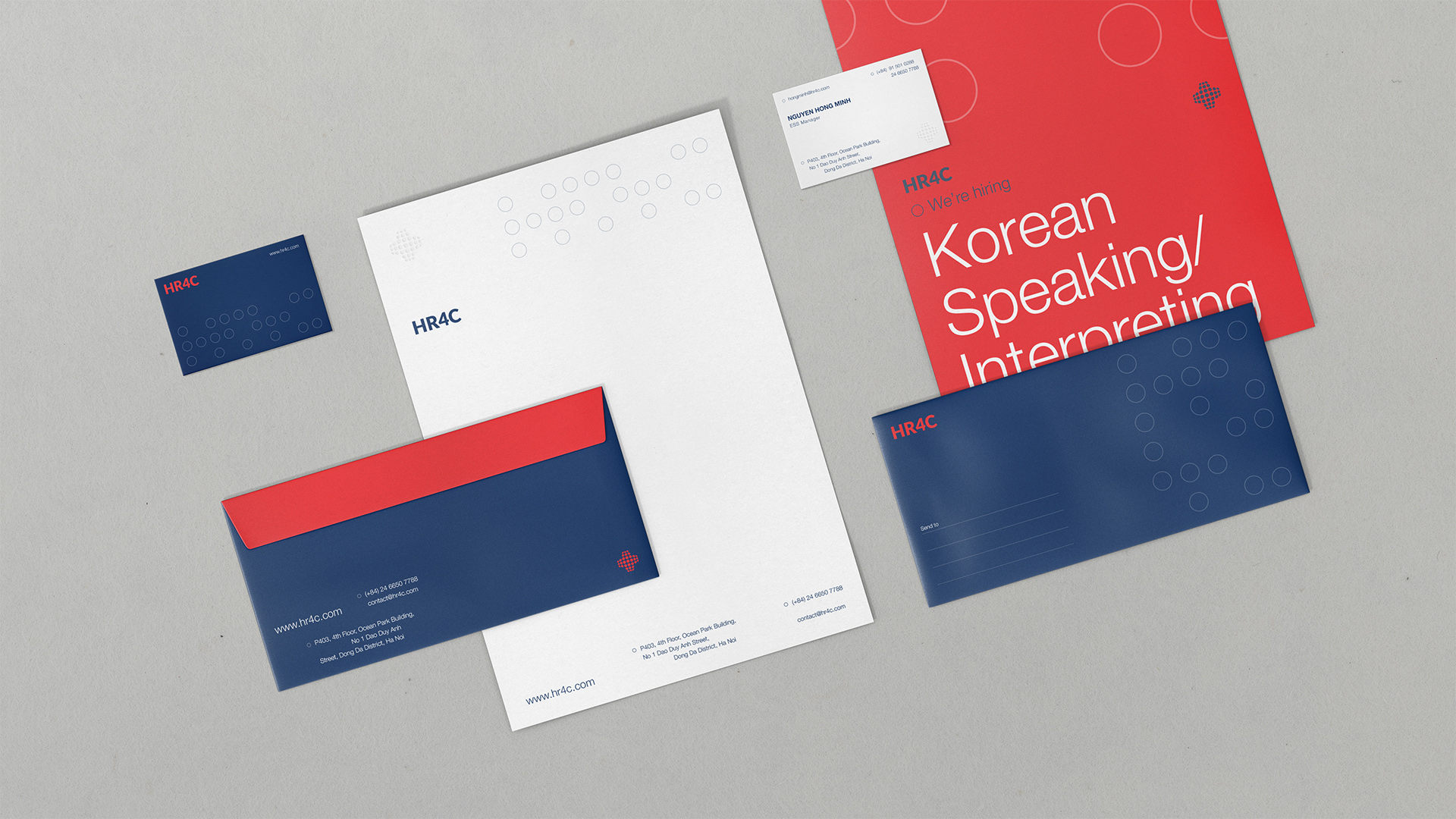 Duong Tran Creates New Brand Identity for HR4C Human Resource Consulting Firm