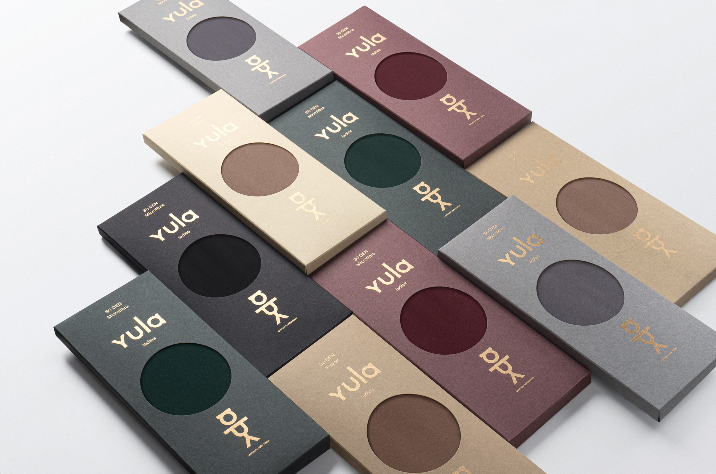 Packaging Design for Women’s Yula Ladies Tights Collection by Rolling Design