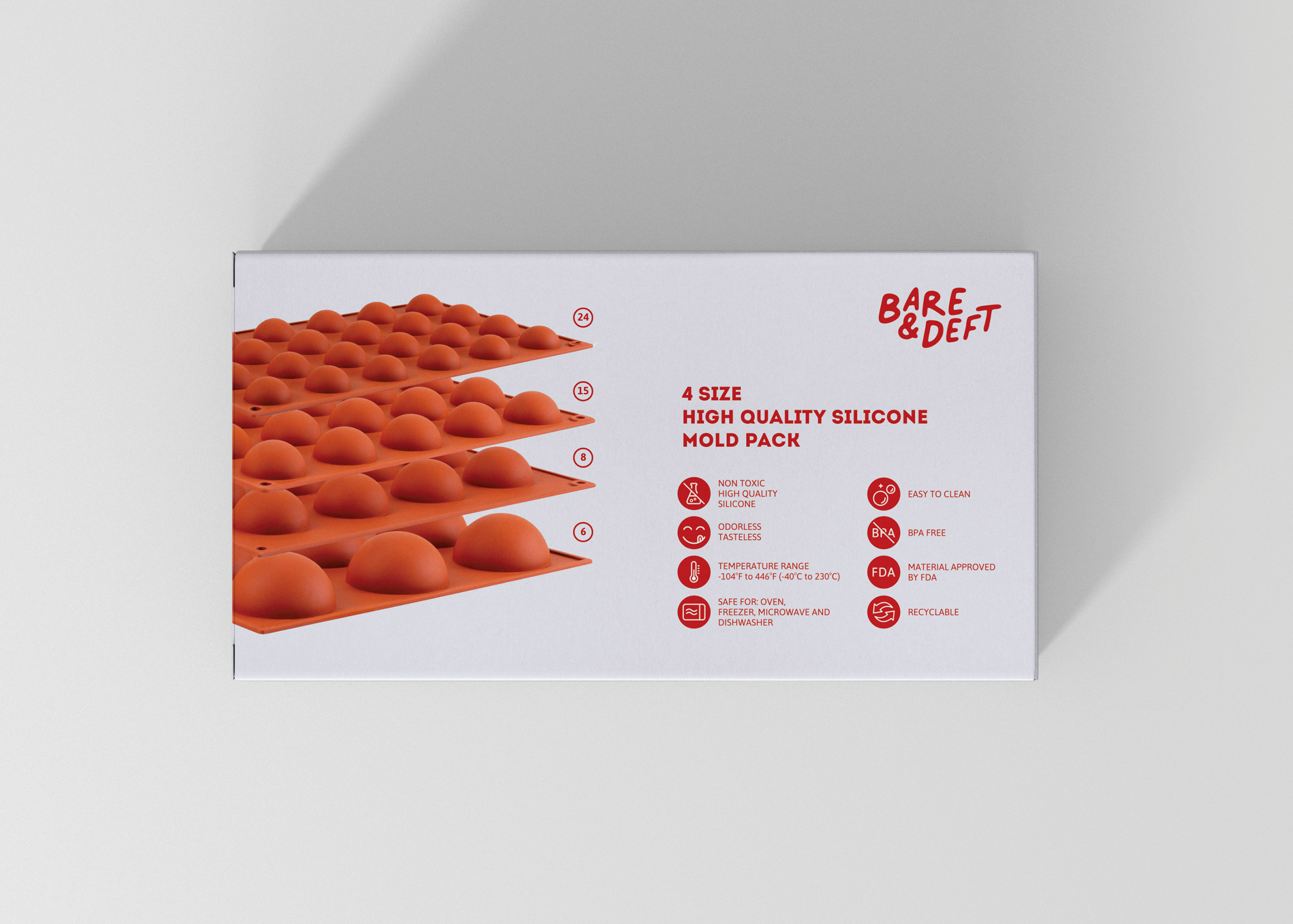 Bare & Deft Silicone Mold Packaging Design by Ricardo Pletes RPD Design -  World Brand Design Society