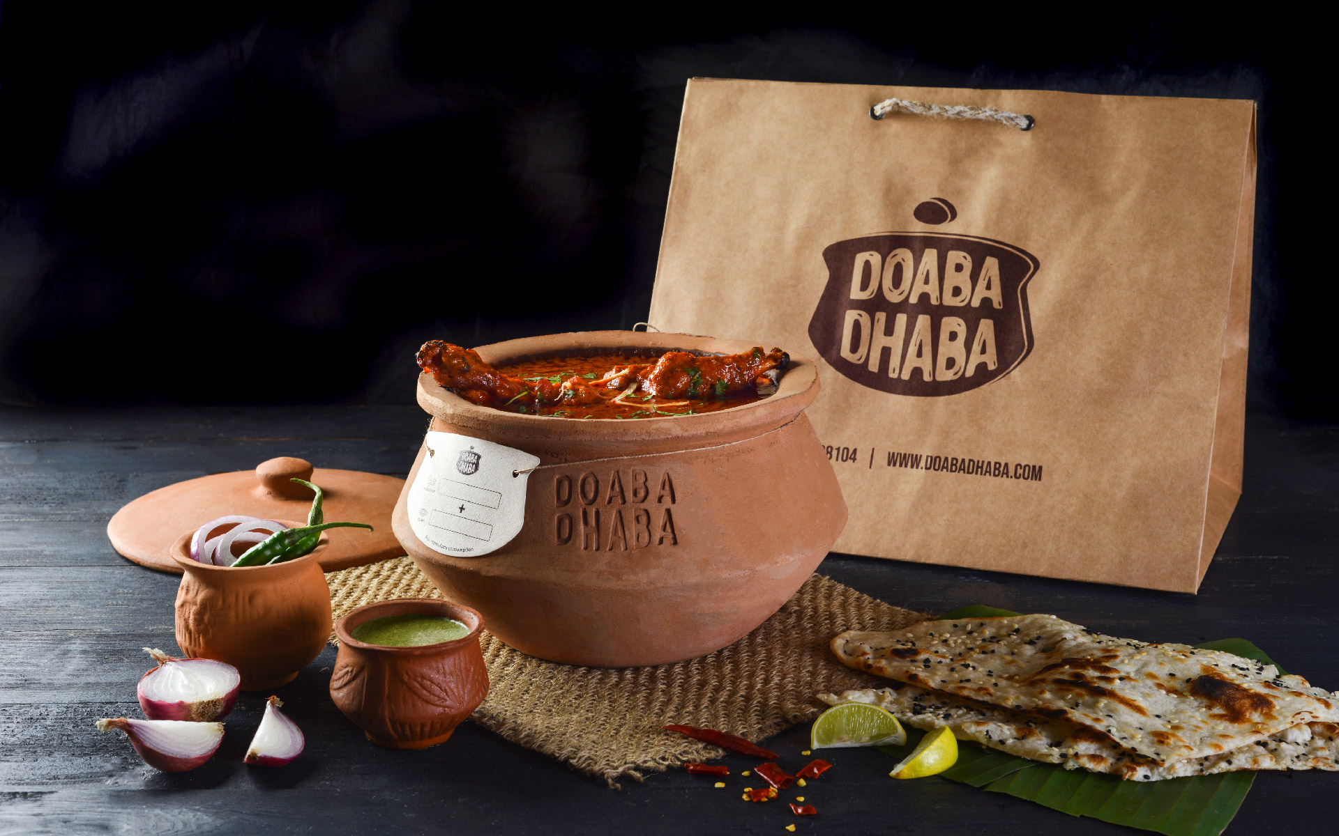 Brand Identity and Packaging Design for Doaba Dhaba Created by Akkshit Khattar