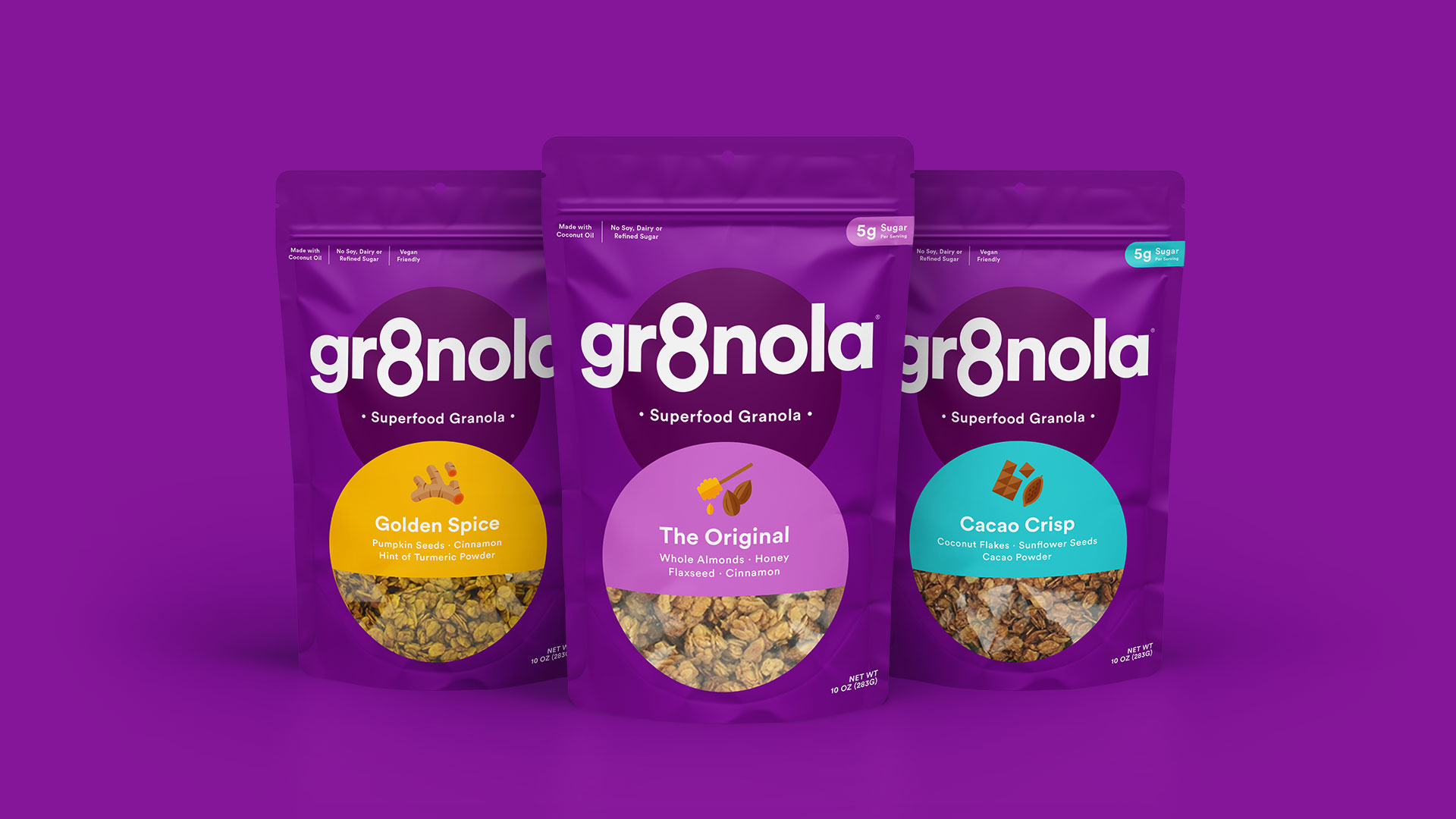 Deuce Studio Refreshes Packaging for US Superfood Granola Brand