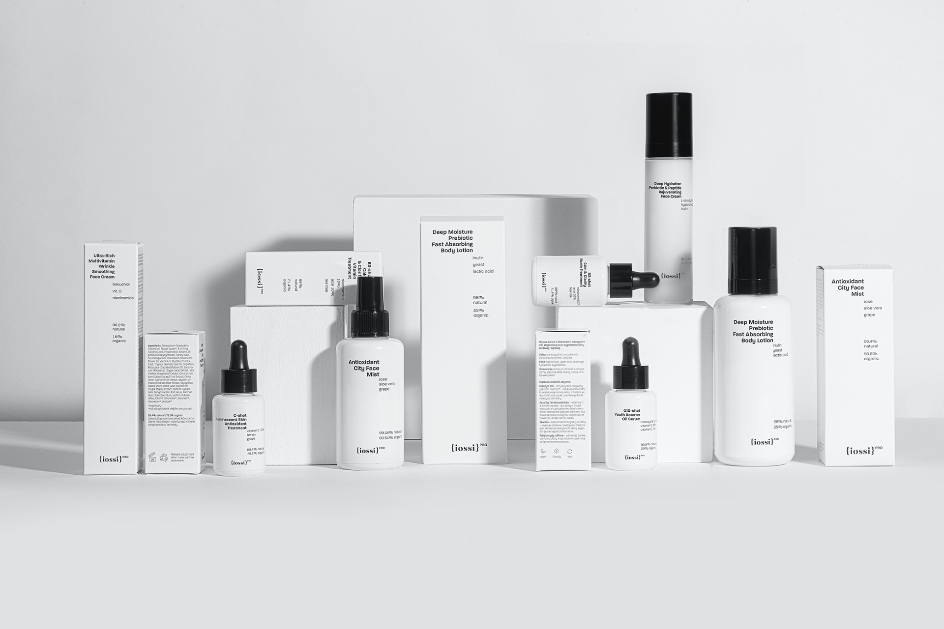 Łobzowska Studio Create Packaging Design For The Iossi Pro a Natural Skincare Cosmetics