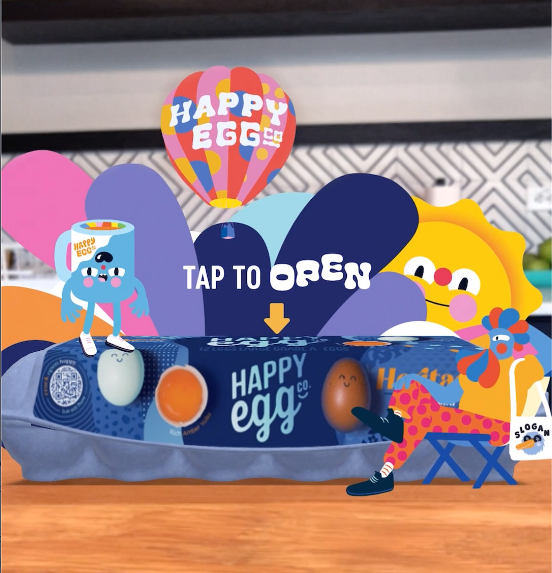 The Martin Agency, Zappar and Street Artist Brolga Teamed up to Create the First Gamified AR Egg Carton