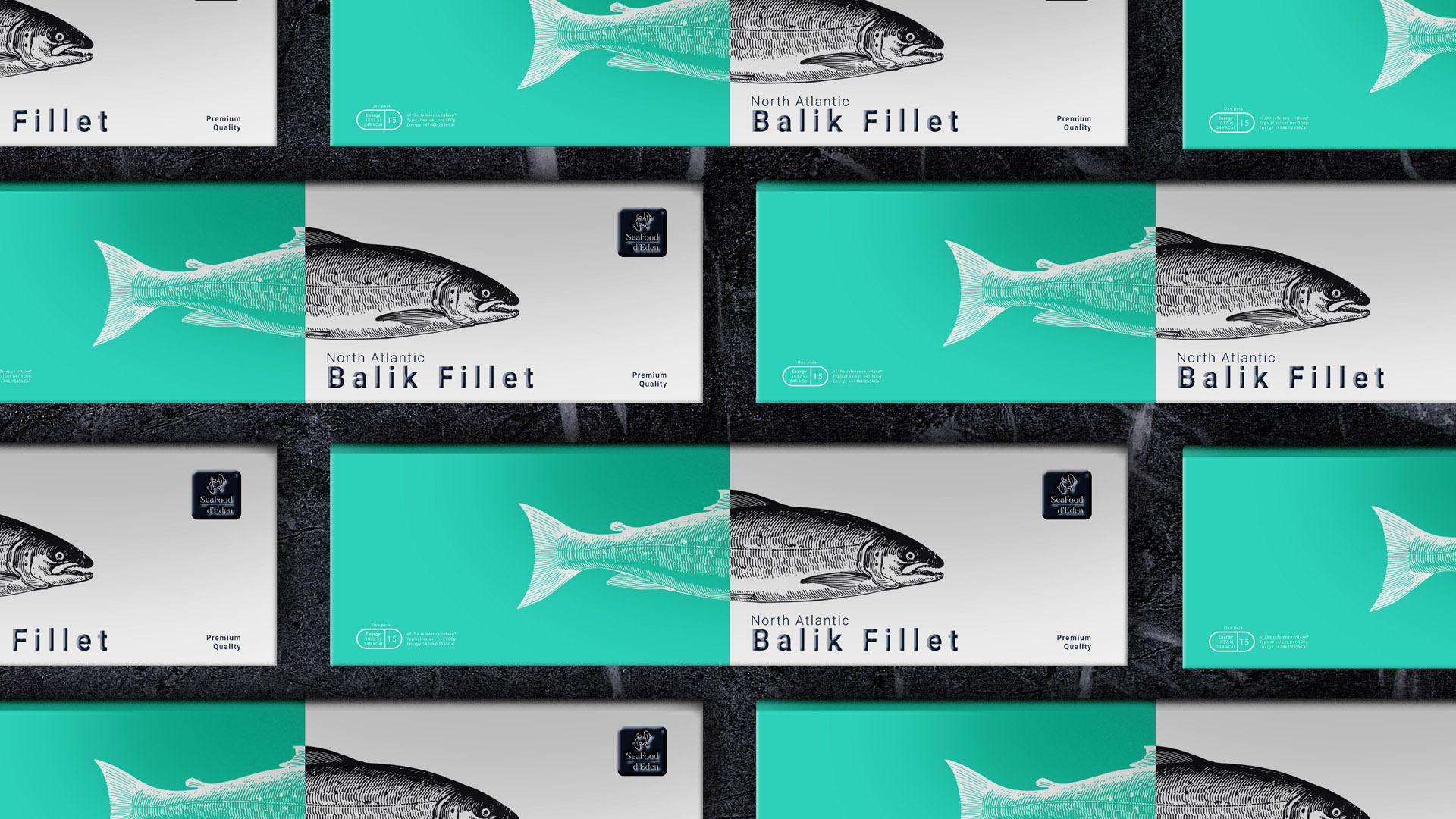 SeaFood d’Eden Brand Identity and Packaging Design for Seafood Products Line