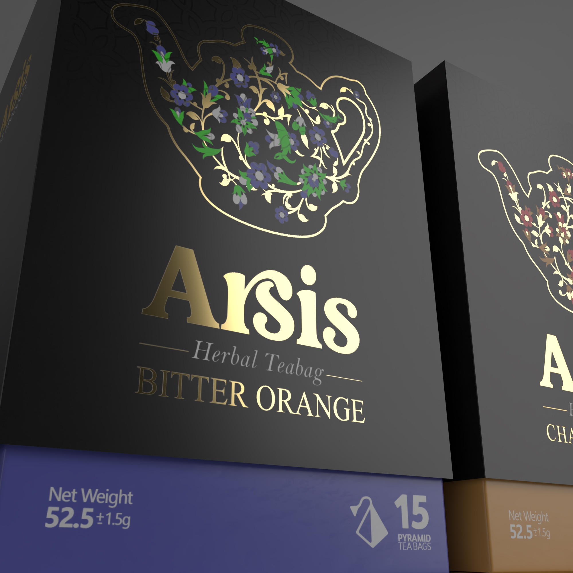 Khoram Graphic Created Iranian Herbal Tea Arsis Packaging Design