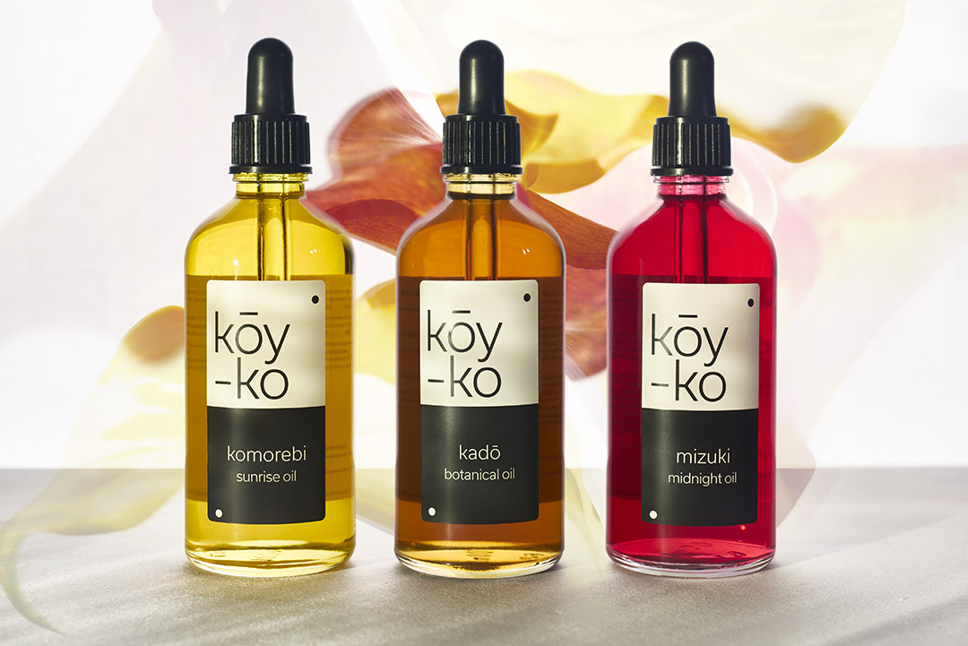 Packaging Design for Kōy–ko, Japanese Collection of Organic Beauty Oils