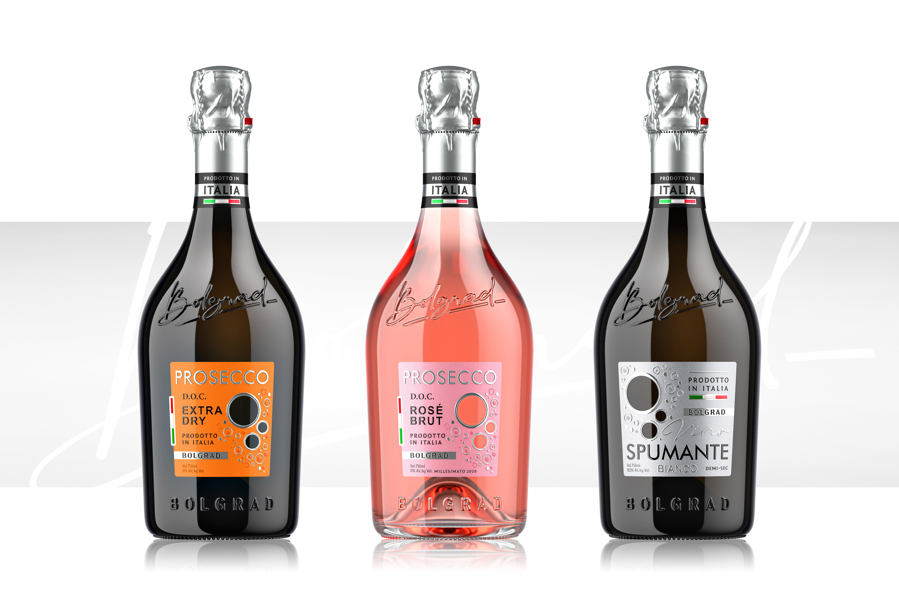 Packaging Design for Italian Sparkling Bolgrad by Shumi Love Design
