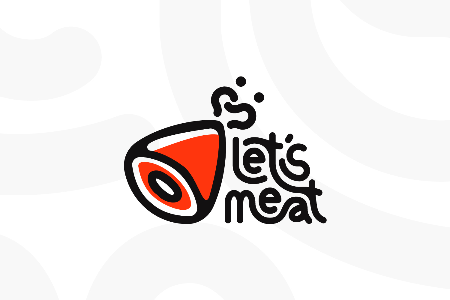 Let’s Meat Logo and Visual Identity Design Concept