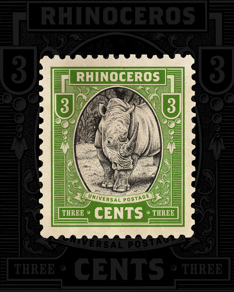 ConceptDesign and Illustration for Old Stamps by Juan Rodriguez Cuberes