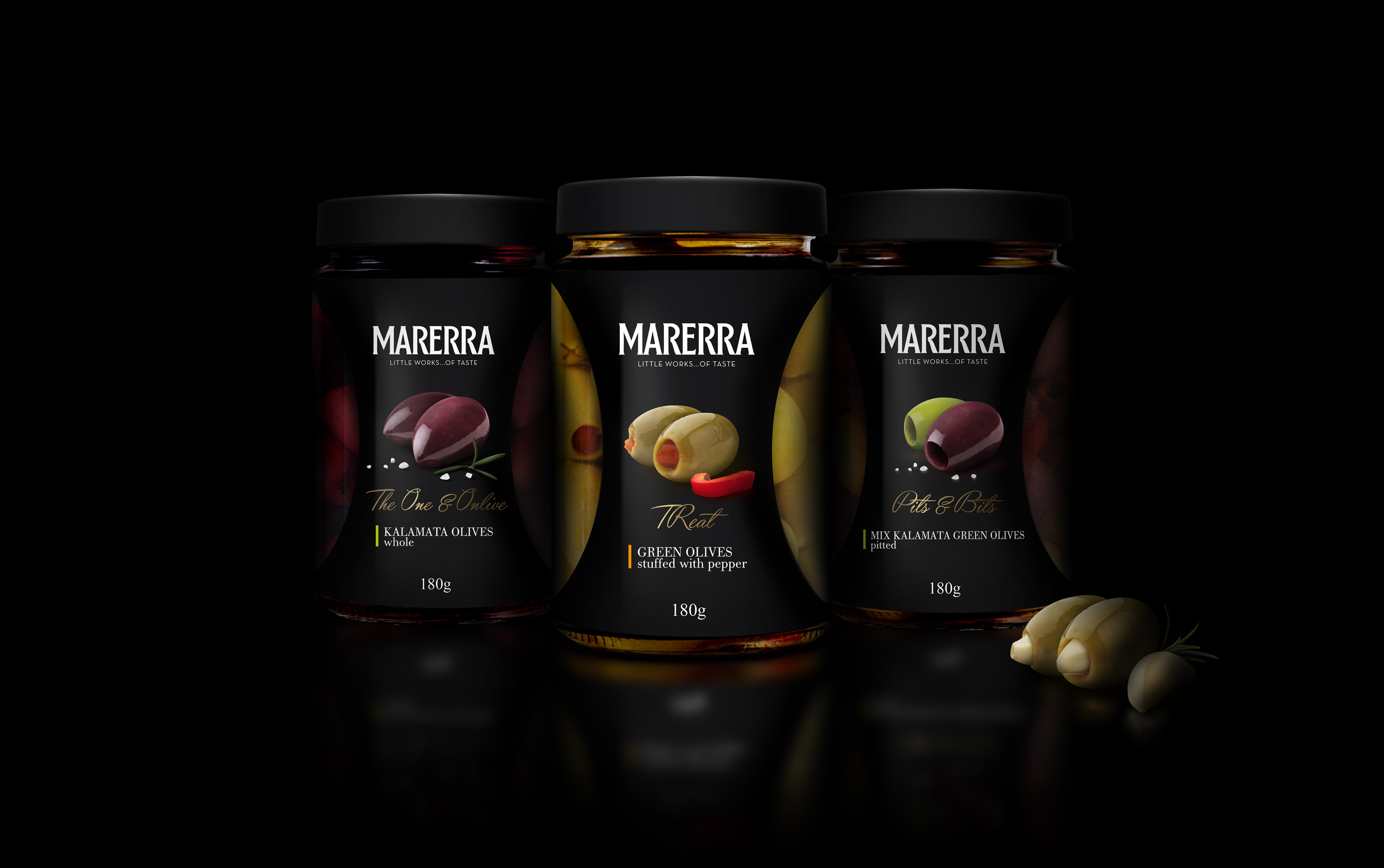 Marerra Premium Greek Olives Branding, Packaging and Communication