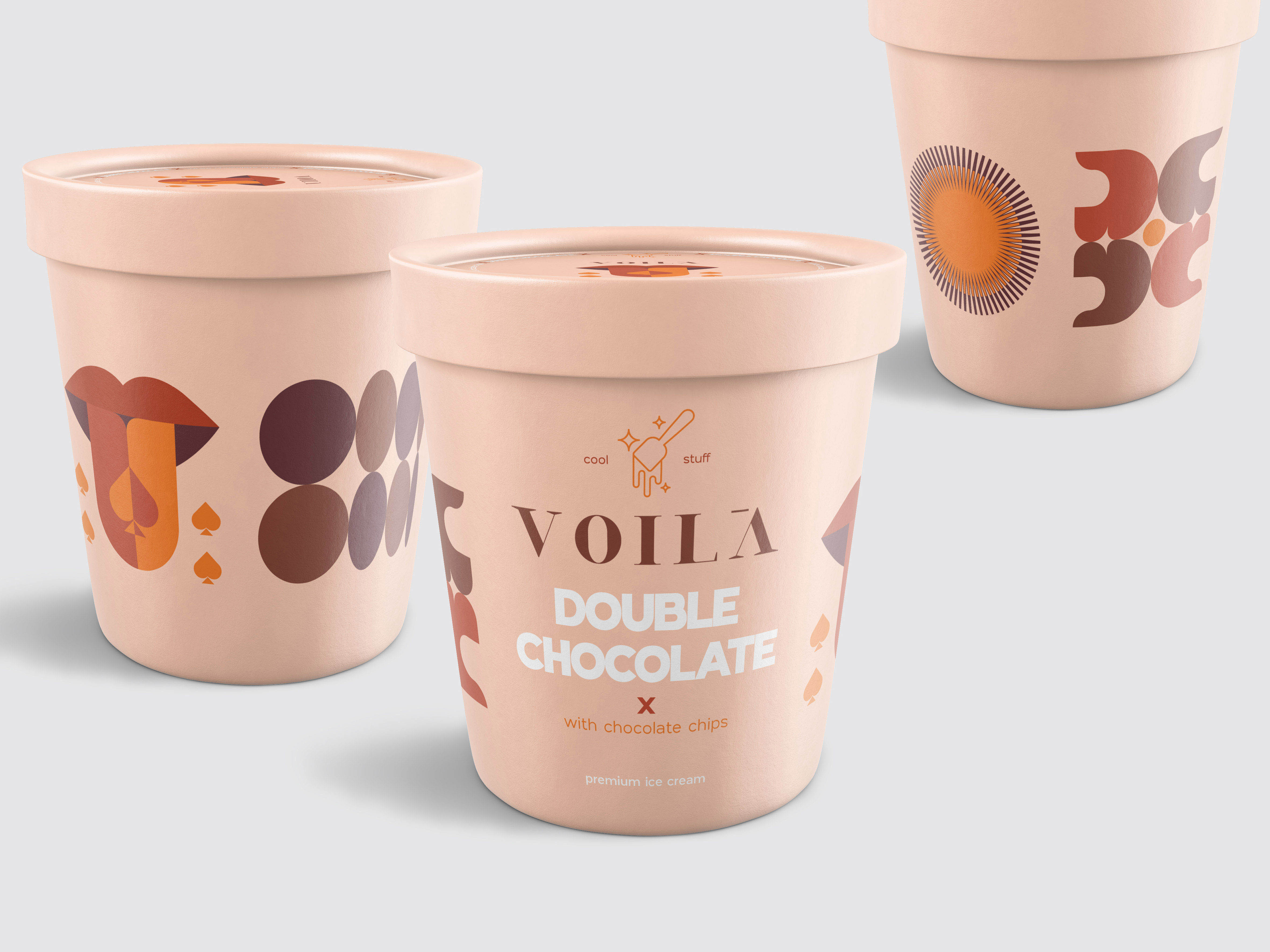 Bold Branding Creates Identity and Packaging Design for Egyptian Voilà Dessert Retail Brand