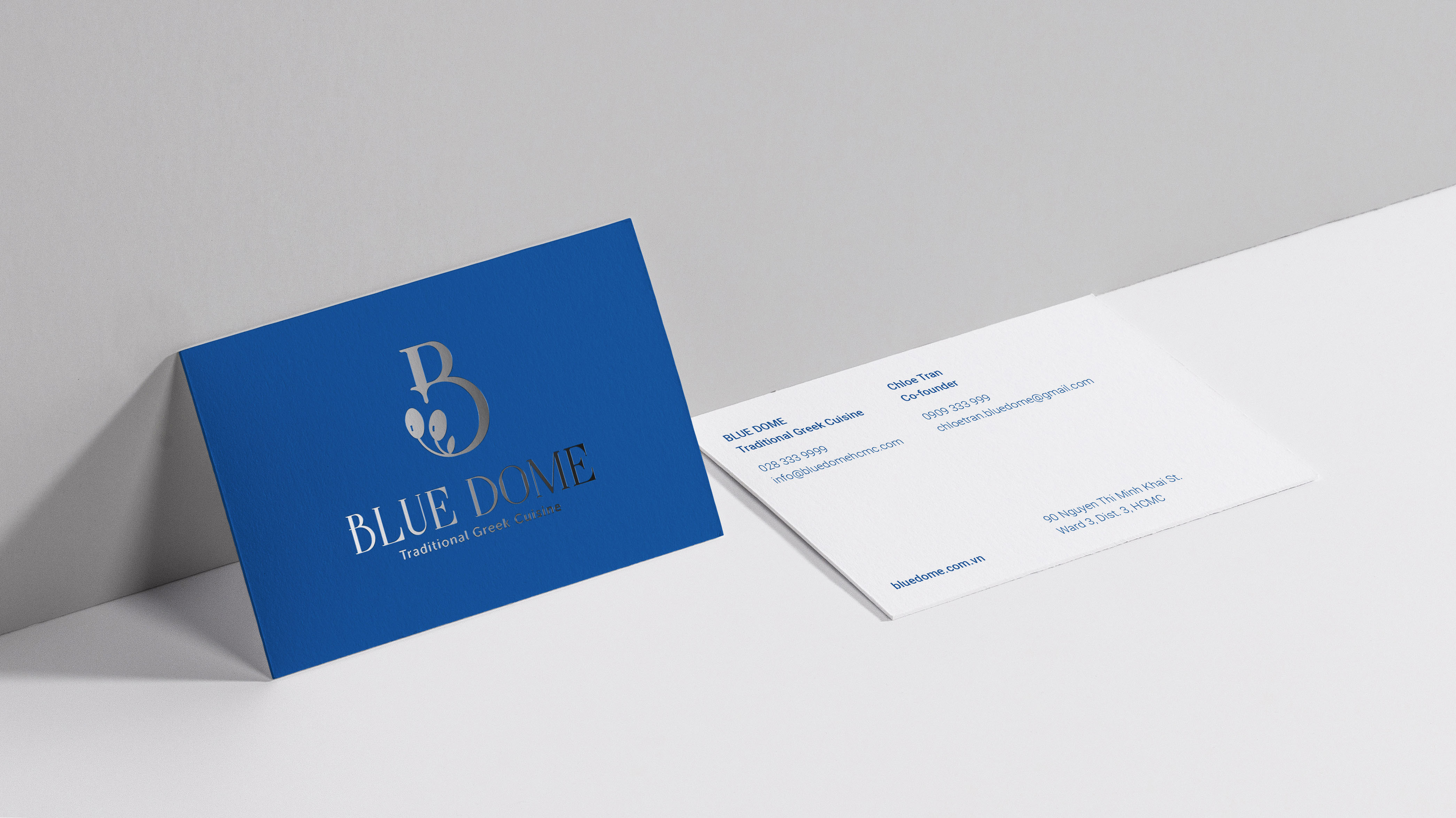 Blue Dome Traditional Greek Cuisine Branding by Son Nguyen