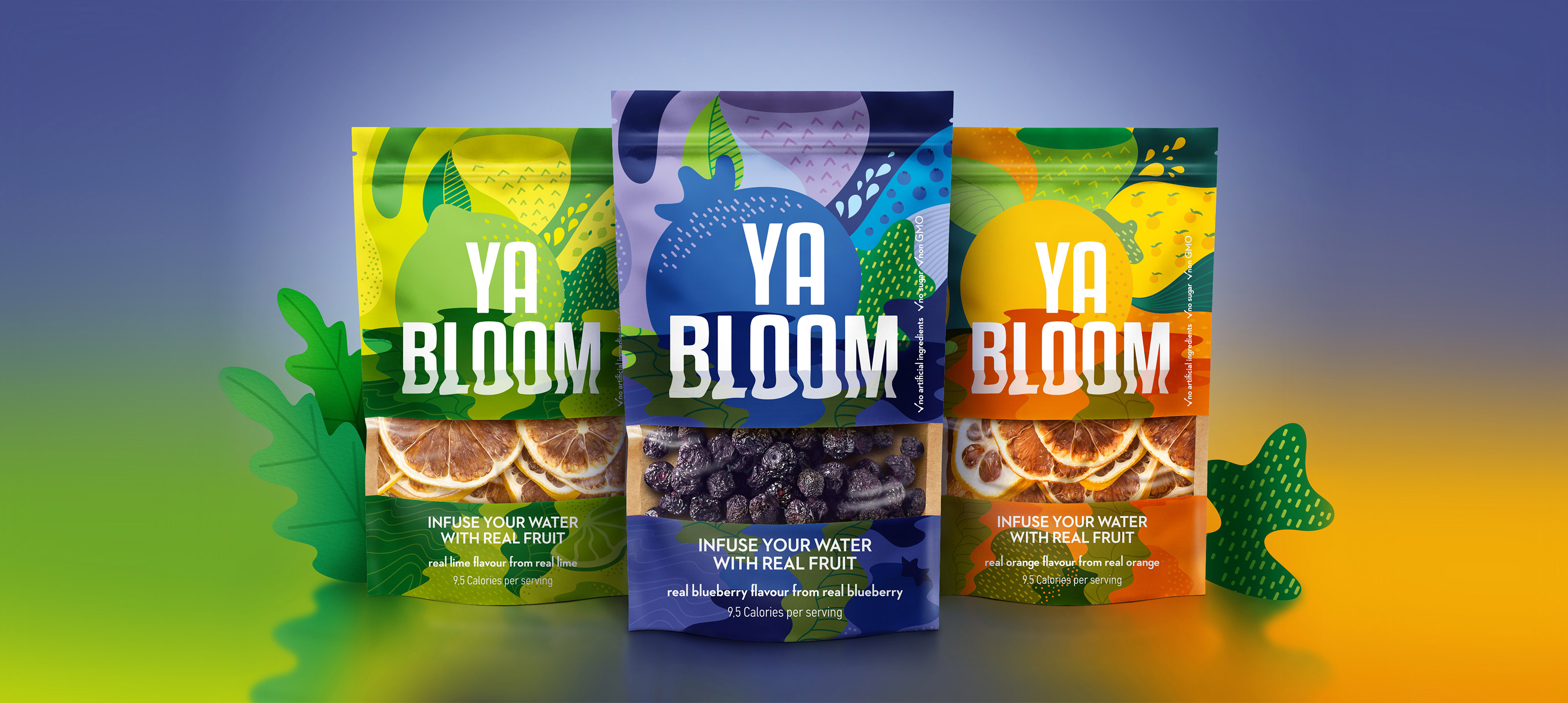 New Health Beverage Packaging Design for Yabloom Infused Water