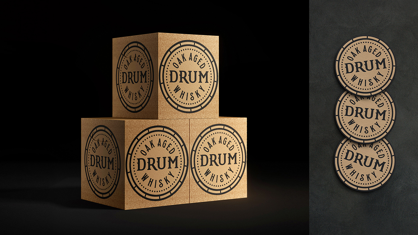 BlackMoon Studio Drum Whisky Packaging Label Design for Bali-Based Astidama  Distillery - World Brand Design Society