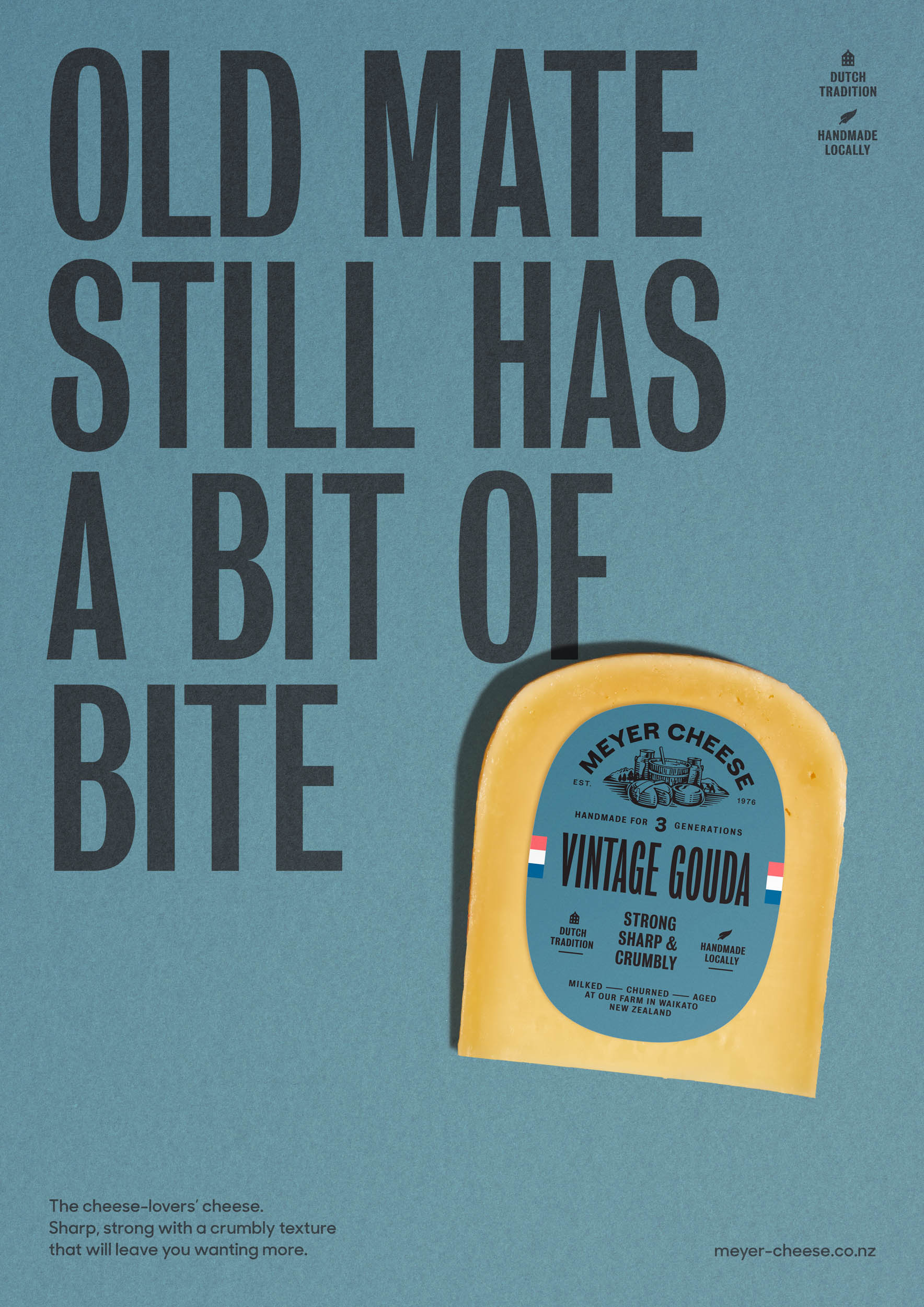 Meyer Cheese Packaging Labelling Designed by Marx Design