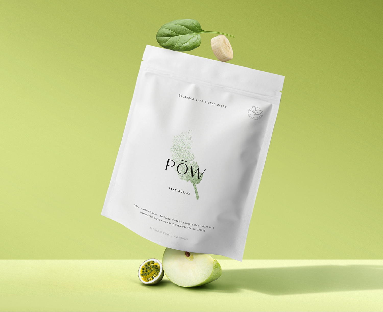 Pōw Nutritional Blends Brand and Packaging Design Created by Davy Dooms