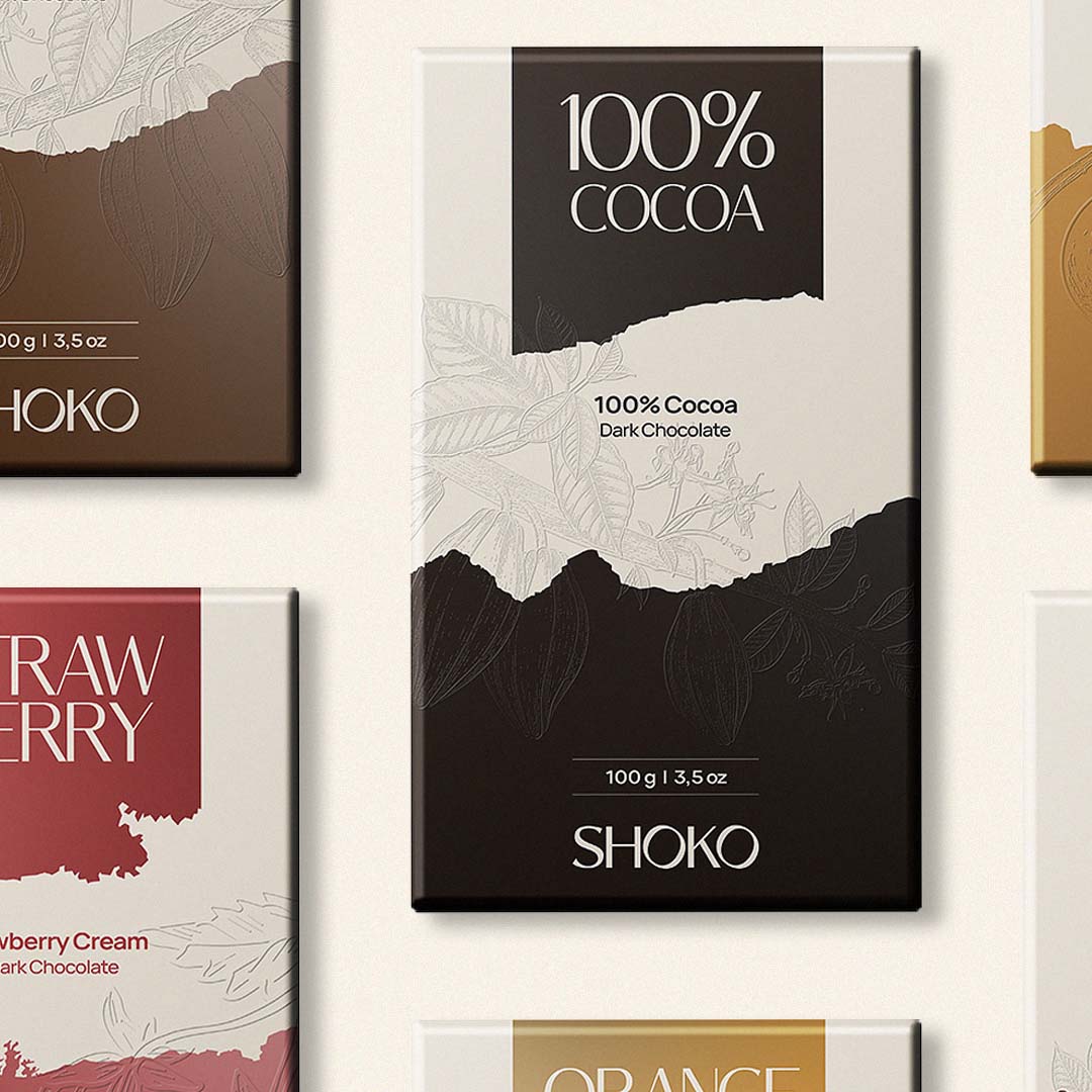 Shoko Chocolates Packaging Created by Tohi Studio
