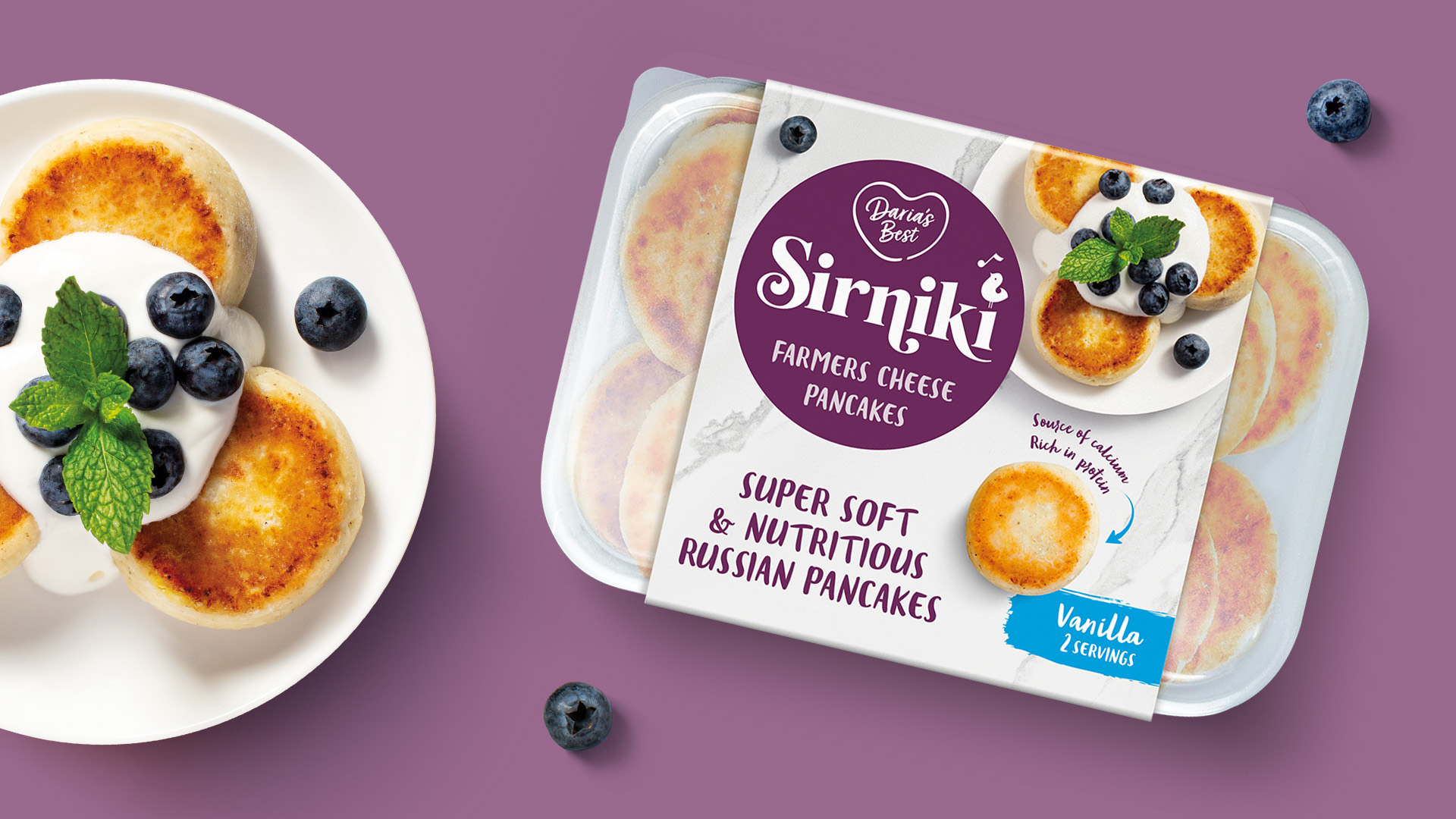 Slice Design Creates Packaging for the New Sirniki Brand