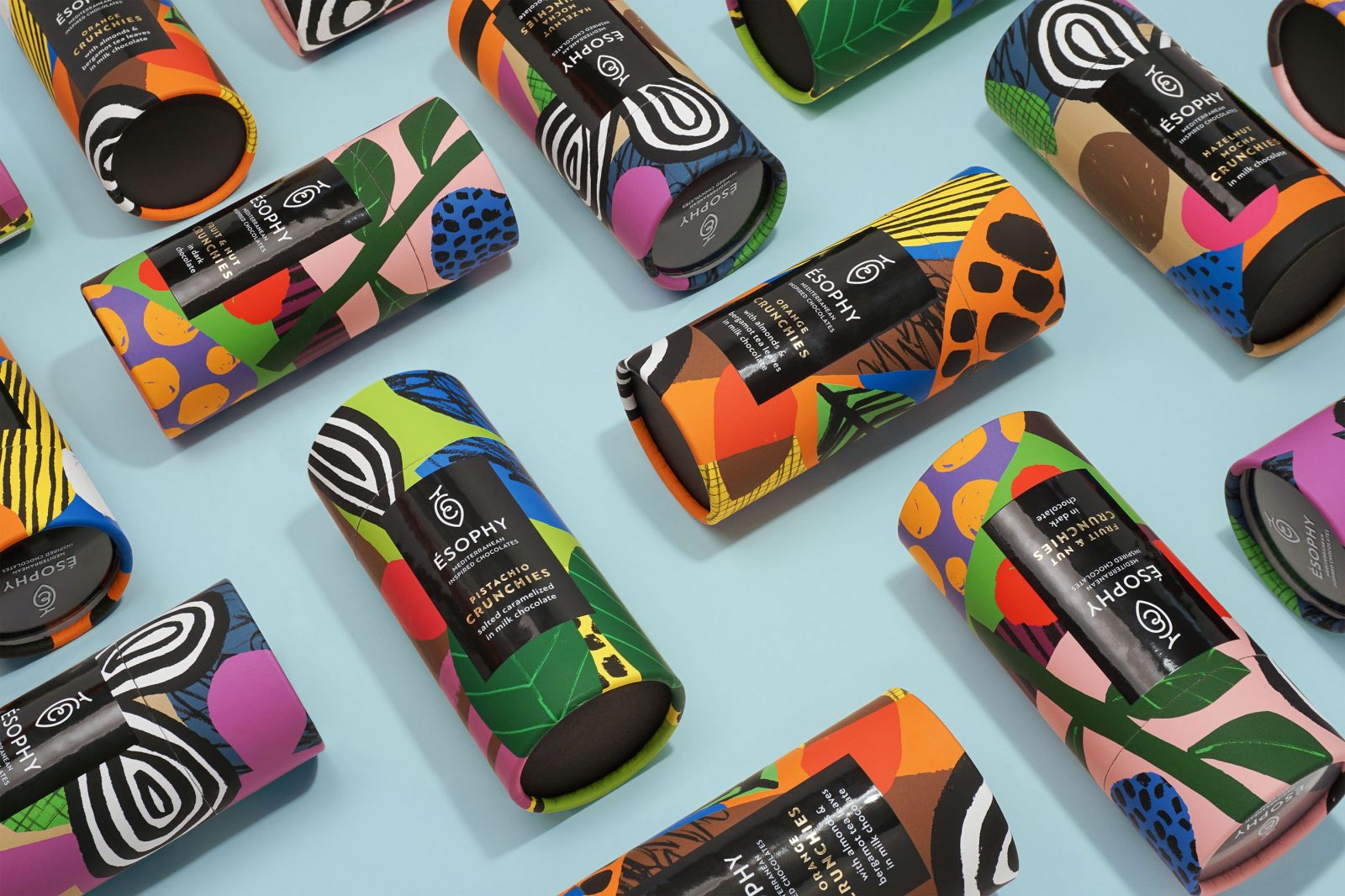 George Probonas Creates Colourful Packaging Design for Ésophy Crunchies