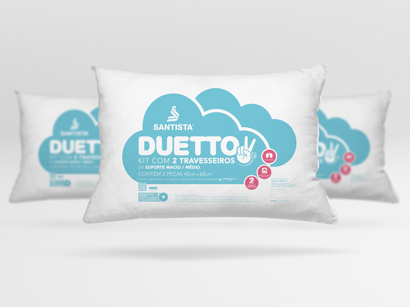 Pillow Packaging Redesign for Santista by Estúdio Único
