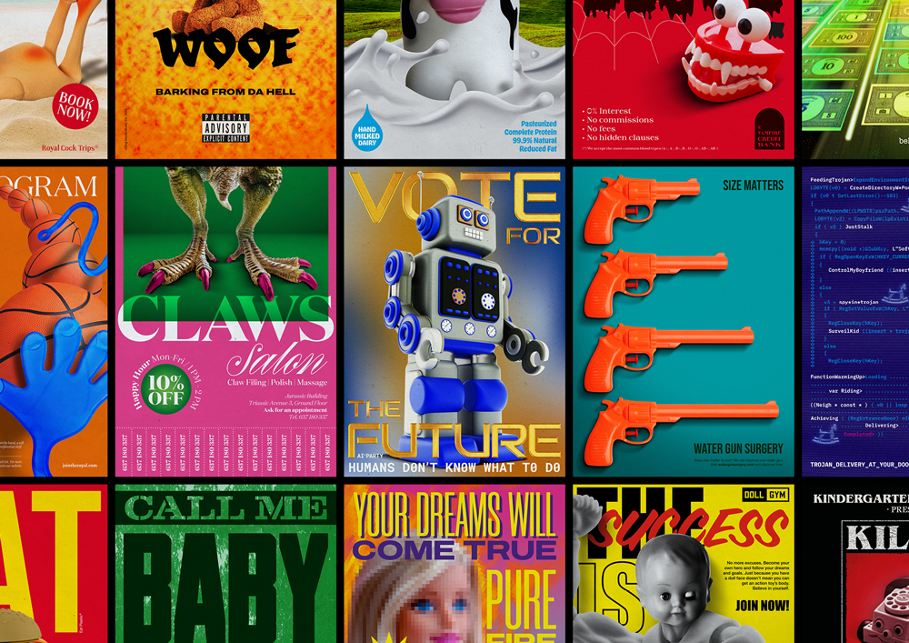 Toys Prints Collection Posters Designed by Mario Carpe