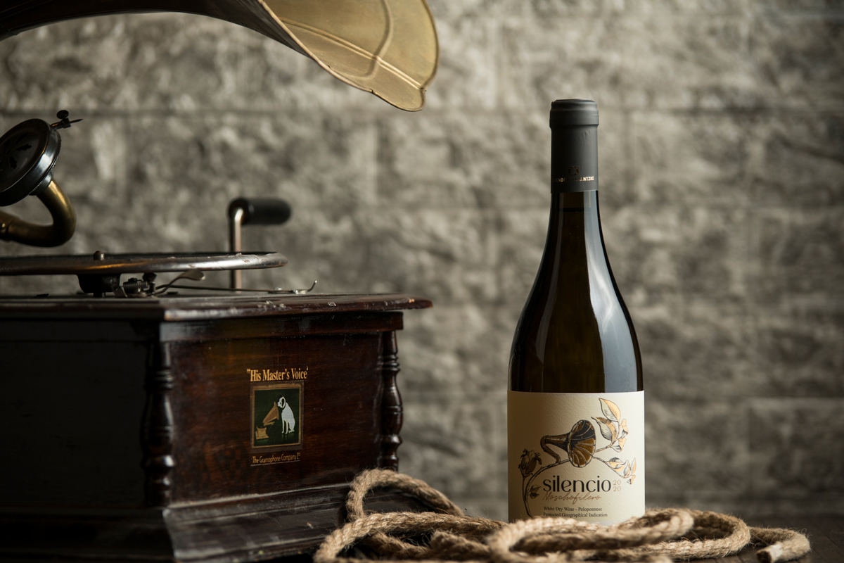 Silencio Wine Label Design Created by Angelos Tsitsis