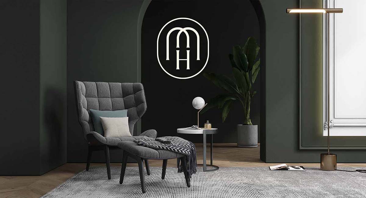 Makers + Holm Interiors Branding by Lakuna Design