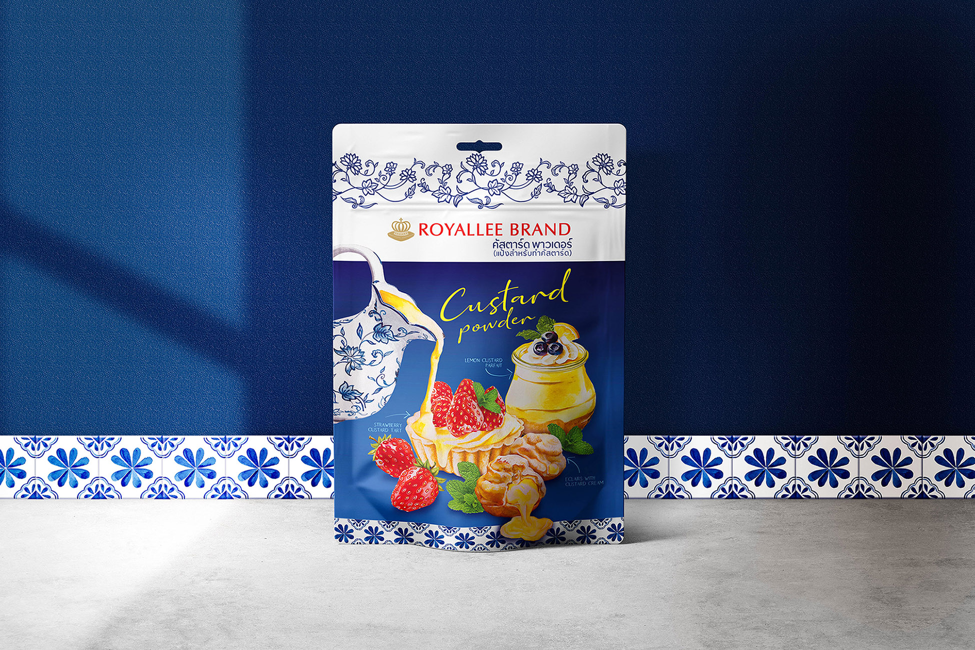 Royallee Custard Powder Packaging Design by Dusadee Lamkijja