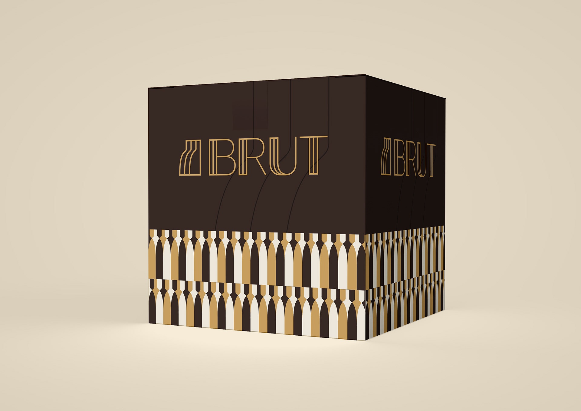 Identity and Packaging Design for Brut – Premium Alcohol Boutique in Almaty Kazakhstan