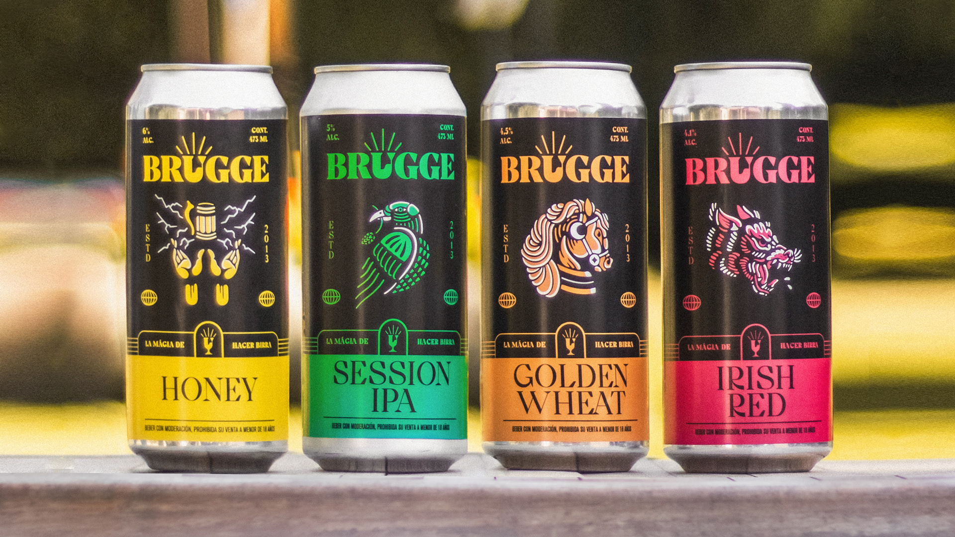 Brugge Argentinian Craft Beer Rebranding and Packaging by Diggin